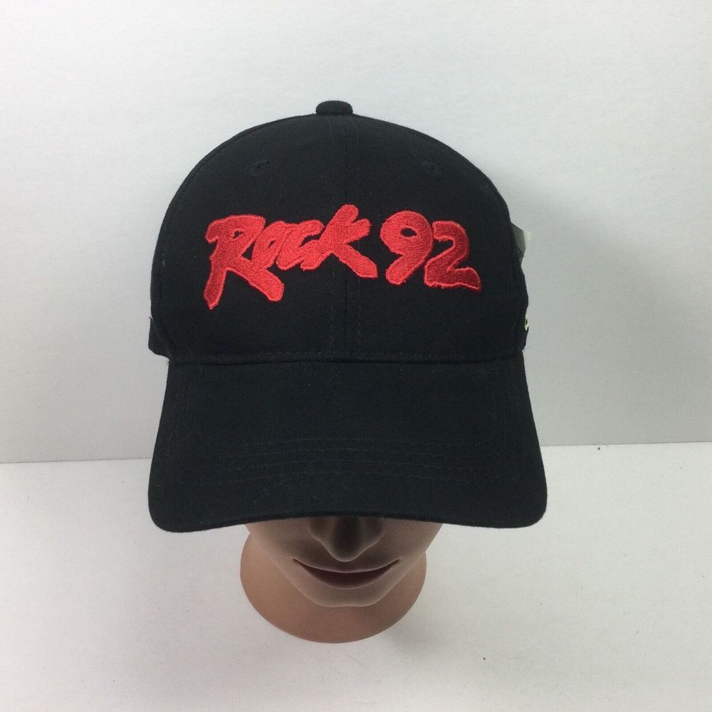 Rock 92 Radio Station Cap Black SnapBack Clark Equipment Tri Lift‎ Hat
